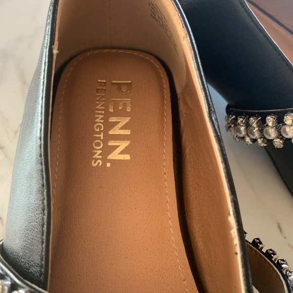 Black Leather Upper Dress Shoes From Penningtons - Picture 3 of 6